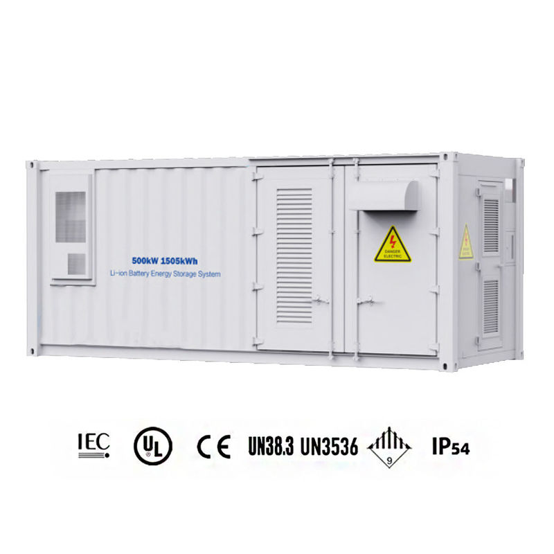 Hộp lưu trữ năng lượng pin 500kW 1505kWh 280ah Hộp lưu trữ năng lượng ngoài trời tất cả trong một