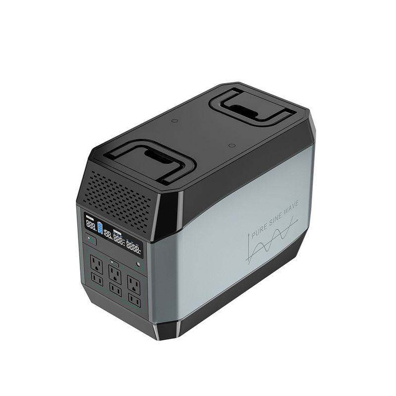 Trạm phát điện di động có thể sạc lại 1000w Pin Lifepo4 Lưu trữ năng lượng mặt trời cho cắm trại