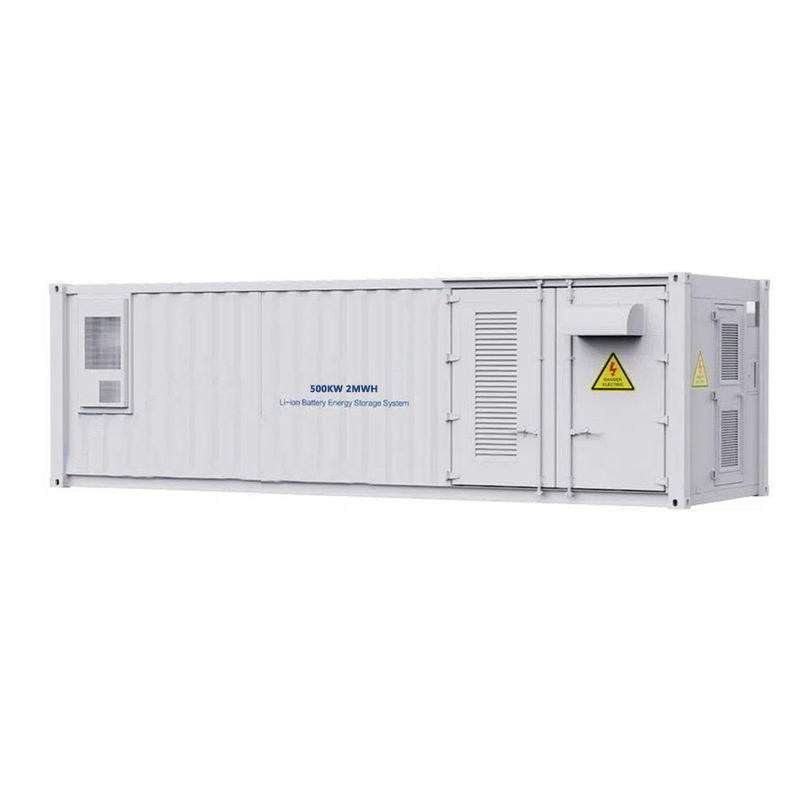 Hệ thống lưu trữ năng lượng ESS 30ft Công suất lưu trữ pin 500KW 2MWH LiFePo4