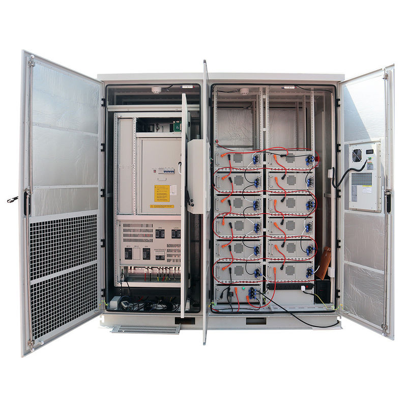 Tủ lưu trữ năng lượng Bộ lưu trữ pin ngoài trời 50W 100kW Lithium Ion Phosphate 100ah