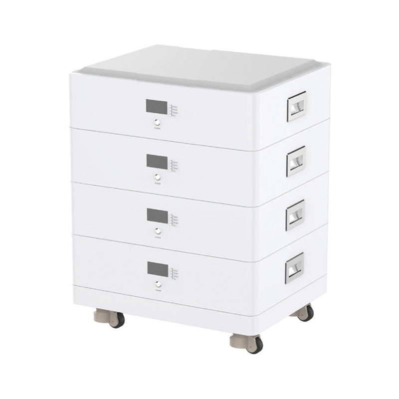 Bộ pin có thể xếp chồng lên nhau theo chu kỳ 6000 14336Wh 51.2V 70Ah Bộ lưu trữ pin năng lượng mặt trời