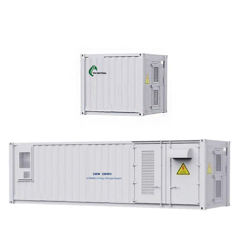 Bộ chứa năng lượng 2MWH 1100kW 3870kWh Bộ chứa pin Hệ thống lưu trữ năng lượng 40ft