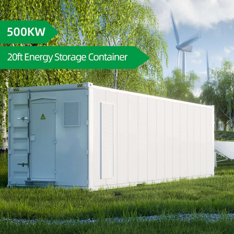 500KW pin Lithium hệ thống container 20ft năng lượng mặt trời lưu trữ container cho ngành công nghiệp