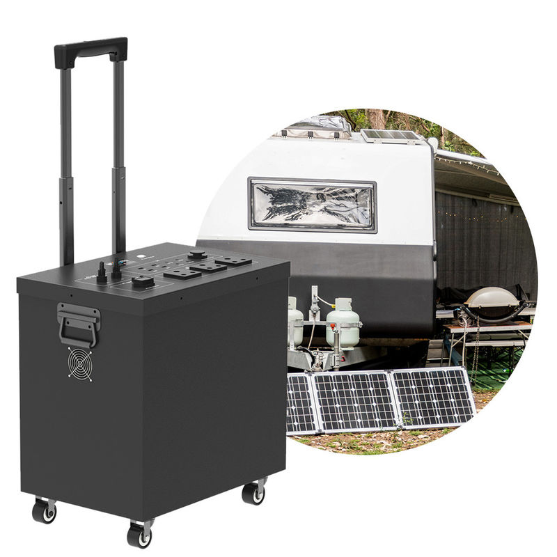 2500w Nhà máy điện ngoài trời di động Lifepo4 pin dự phòng Máy phát năng lượng mặt trời Đột biến sóng sinus tinh khiết
