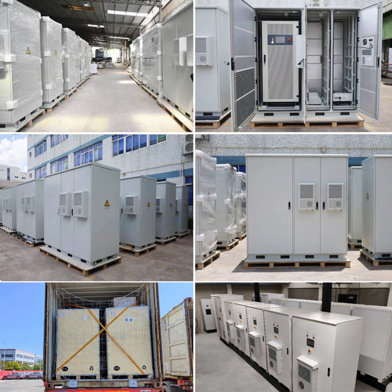 IP54 Tủ lưu trữ năng lượng Hệ thống pin 55kWh Lithium pin Tủ lưu trữ năng lượng