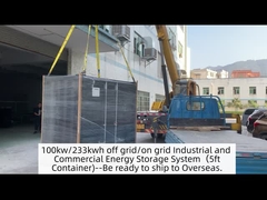 Hệ thống lưu trữ năng lượng công nghiệp và thương mại 100kw/233kwh off-grid/on-grid ((Container 5ft)
